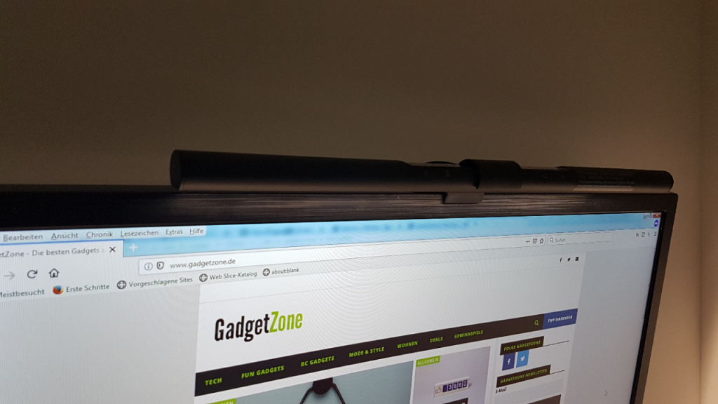 Der BenQ ScreenBar auf gadgetzone.de