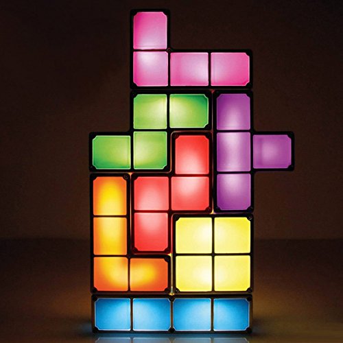 Retro Tetris Lampe – Stapelbare LED Tischleuchte